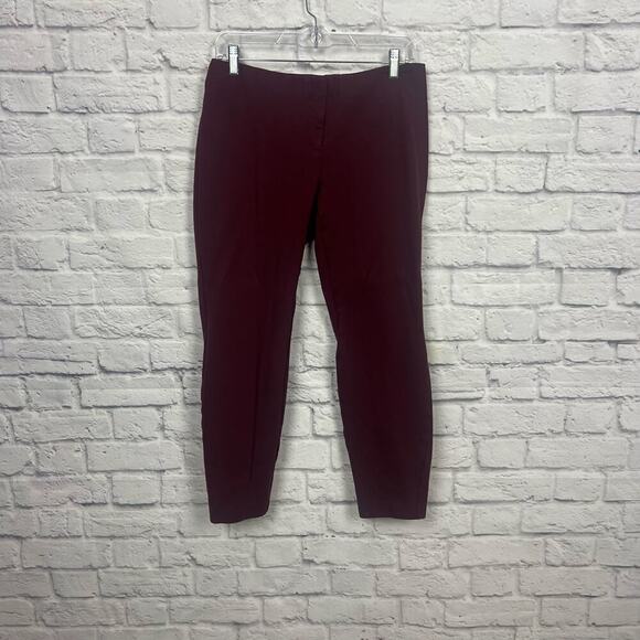 Alfani Pants - Alfani Burgundy Ankle Pant